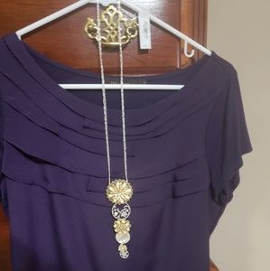 Silver 2 strand necklace